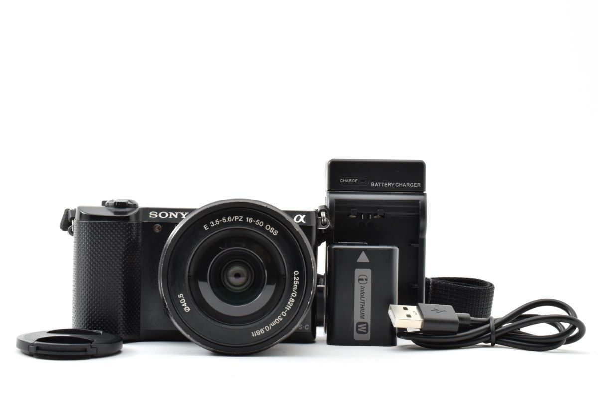 【大人気】 SONY ソニー α5000 レンズキット ミラーレス一眼カメラ #44-4