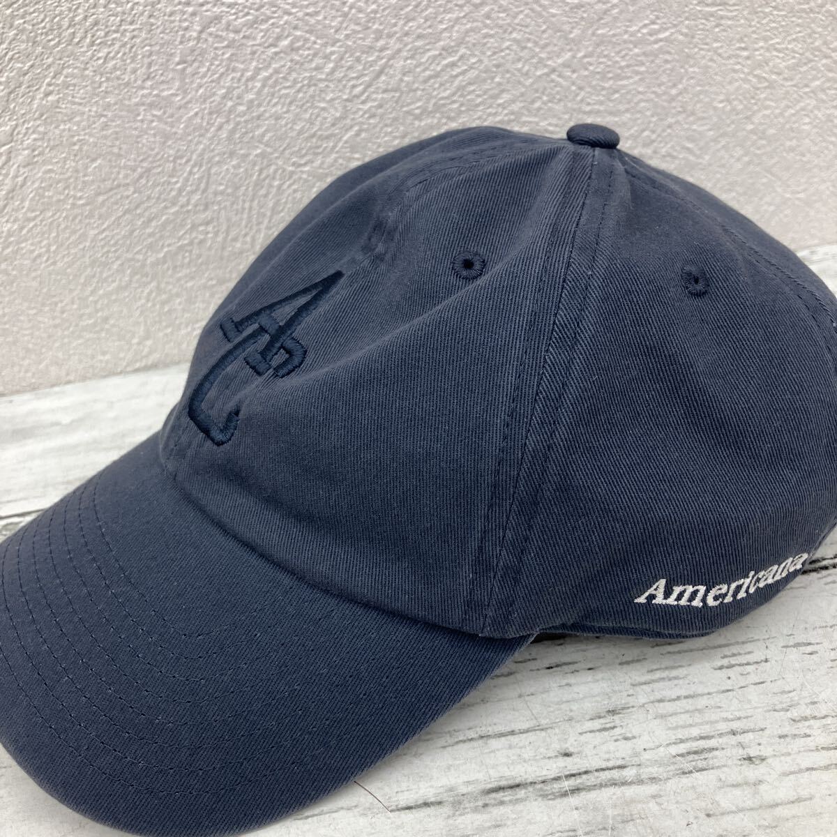 Americana アメリカーナ キャップ 帽子 ネイビー CAP ユニセックス コットン100【10063】