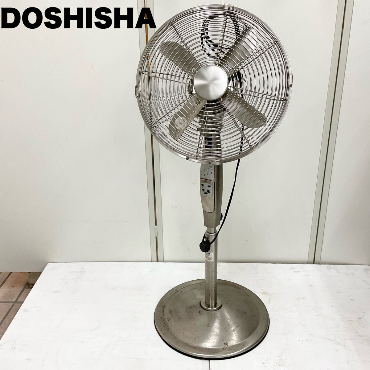 ドウシシャ DOSHISHA メタル扇風機 LIR-350 羽根 直径30cm 2011年製 リモコン付き 動作確認済み レトロ アンティーク(C641)