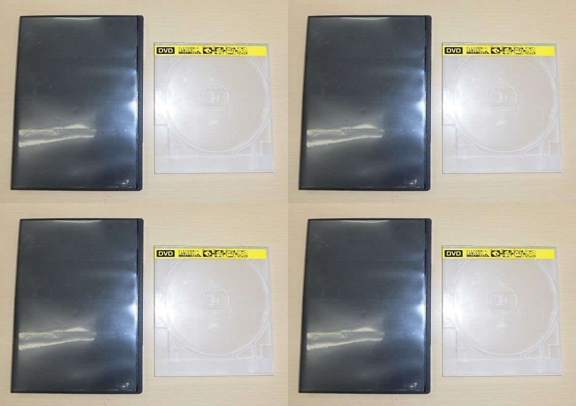 中古 DVD/BD レンタル用薄型トールケース 4 枚 * 9 組