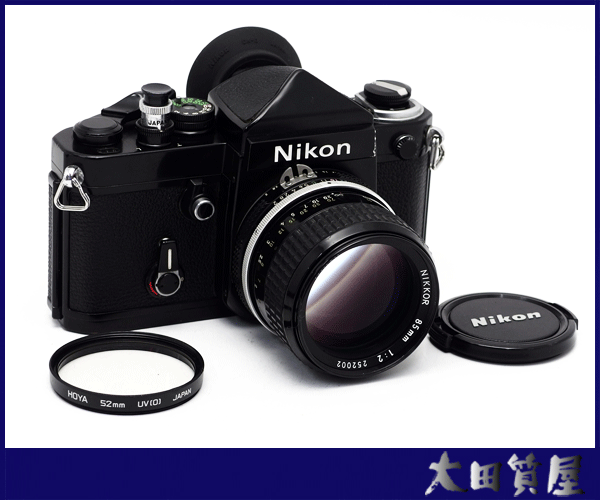 7)ニコン Nikon F2 アイレベル（DE-1）ボディ＋ Ai NIKKOR 85mm F2 フィルム一眼レフカメラ 通電・シャッター落ちOK 中古☆1円～