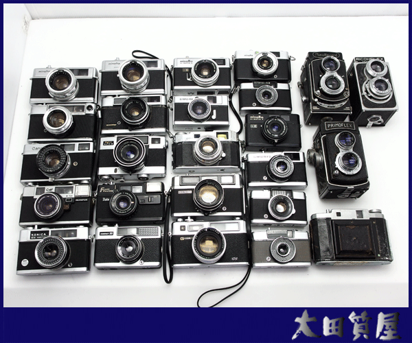 6)【同梱不可】TOPCON 35-S /OLYMPUS PEN TRIP35/ Minolta /Canon レンジファインダー/二眼レフ/オールドカメラ/まとめ/ジャンク１円～