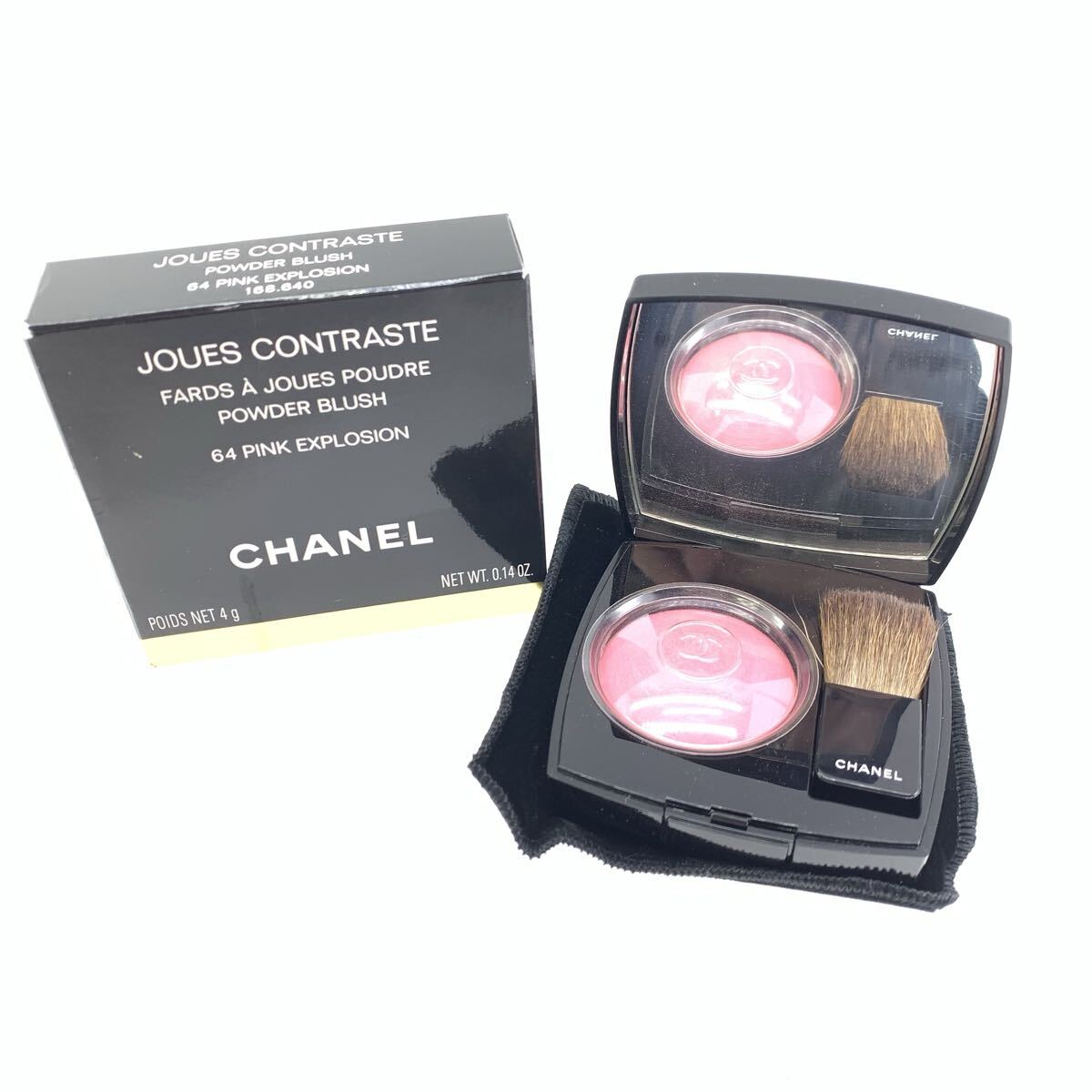 CHANEL シャネル ジュ コントゥラスト 64 ピンク エクスプロージョン メイクアップ チーク パウダーチーク　化粧品 コスメ 管理RO26003210
