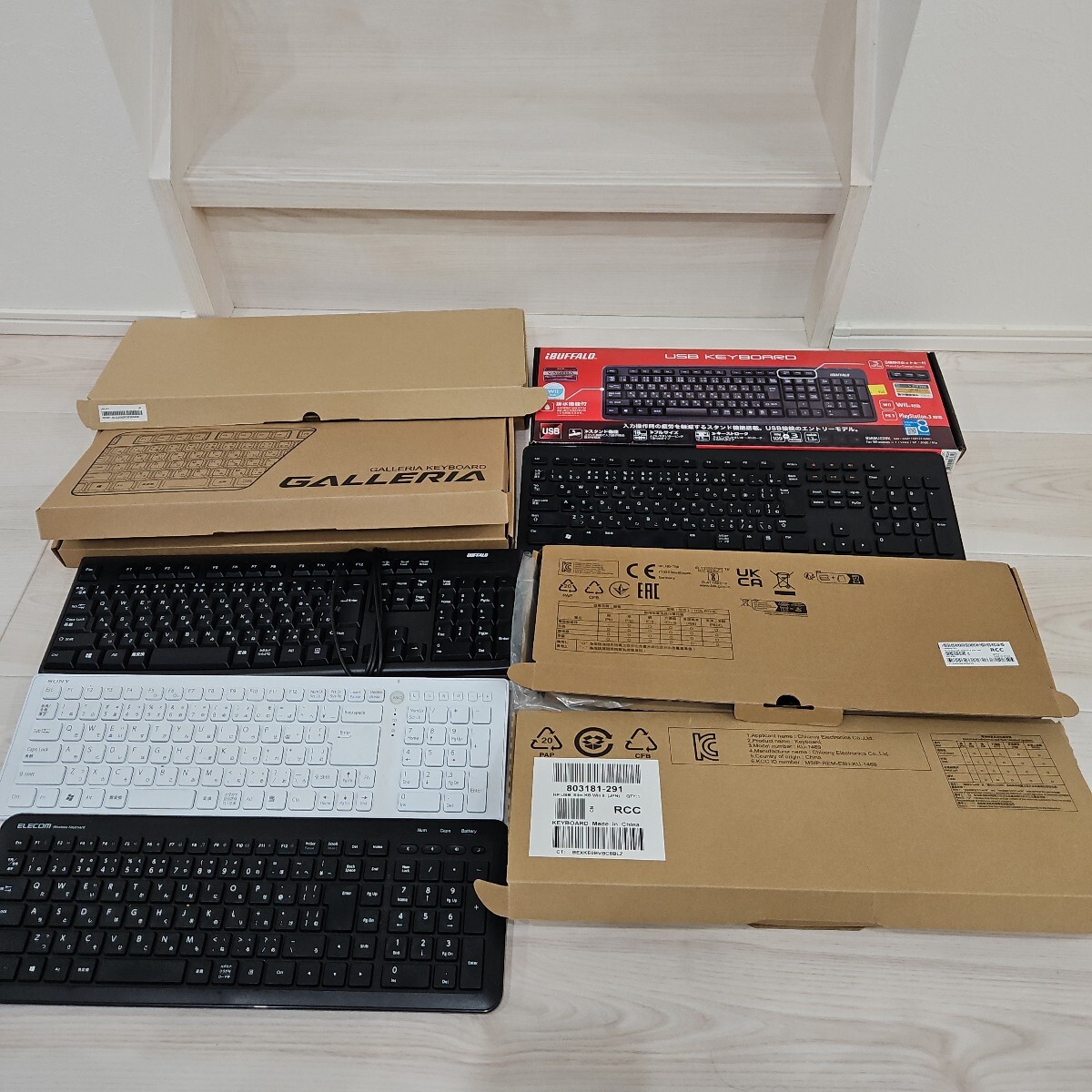 キーボード 周辺機器 有線 ワイヤレスキーボード USB 有線キーボード 動作未確認 まとめ売り 9台