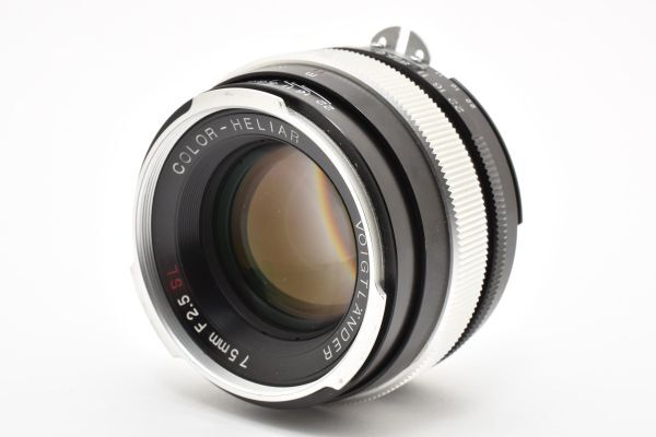 ★希少★ フォクトレンダー Voigtlander COLOR-HELIAR 75mm F2.5 SL ニコン AI-S 交換レンズ ★ #8569