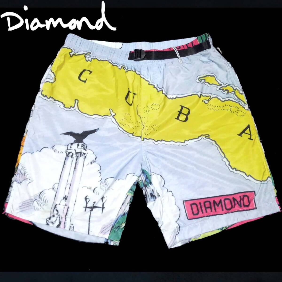  ダイヤモンド DIAMONDO ハイブリッド 水陸両用 ショーツ ★トランクス 短パン 半ズボン ショートパンツ スケートボーダー ダイアモンド