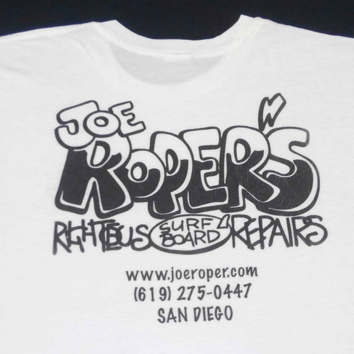 ジョー ルーパー Joe Ropers Surfboard Repair サンディエゴ Tシャツ サーフ　サーファー レア　カリフォルニア アメリカ　サーフボード