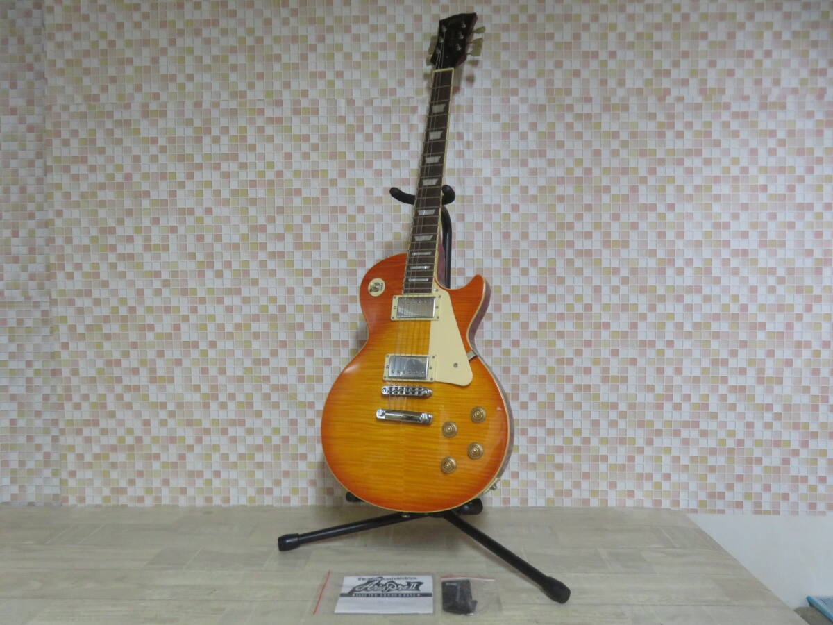 美品! Blitz by Aria proⅡ ブリッツ Leopard BLP-450 レスポールタイプ エレキギター 室内保管品 非喫煙環境です 