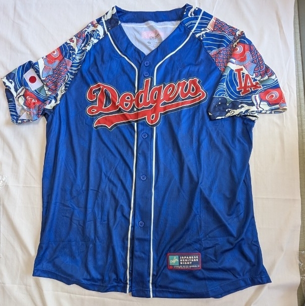 激レア非売品!　ロサンゼルス ドジャース ジャパンヘリテージナイト ユニフォーム XL応援ユニフォーム MLB　球場配布　LA Dodgers　