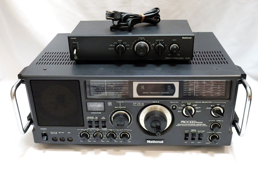 ■希少即決！音出たけどジャンク扱い！National PROCEED 4800D ナショナル RJX-4800D RD-9830 AM FM 短波 ラジオ 昭和 レトロ