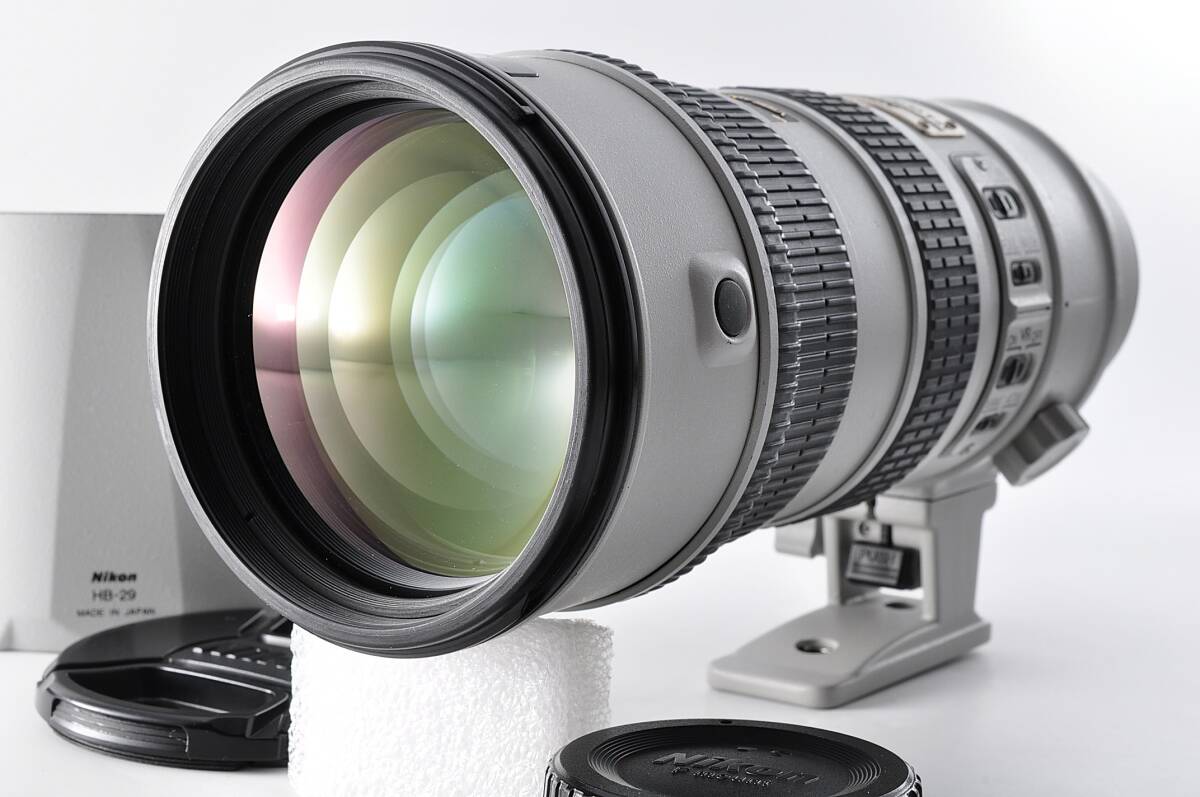 ニコン AF-S ズーム ニッコール 70-200/2.8 G VR ED ライトグレー nikon af-s zoom nikkor 70-200mm f2.8 G VR ED IF light gray 