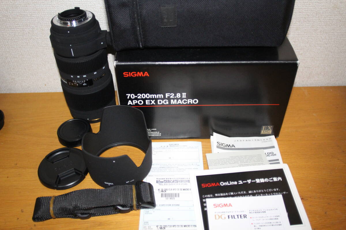 SIGMA AF APO 70-200mm F2.8 Ⅱ EX DG MACRO HSM FOR NIKON f mount シグマ AF アポレンズ マクロ ニコン用 Fマウント II
