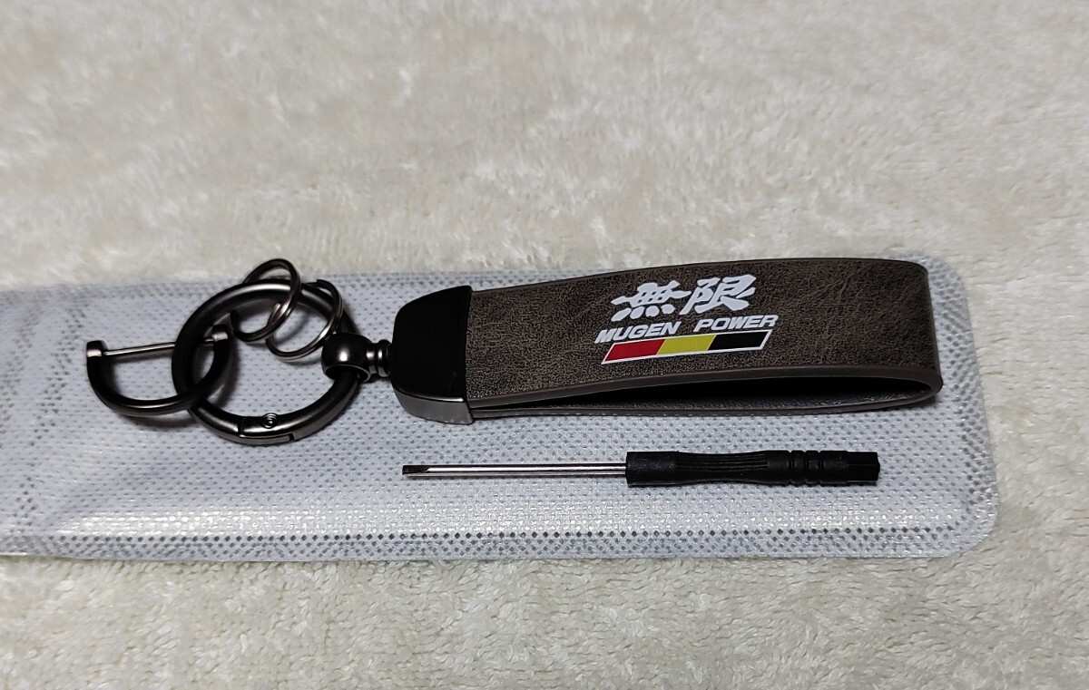 ★ 無限 レザー キーホルダー ★検） HONDA ヴェゼル フリード タイプR modulo N-BOX N-ONE N-WGN FL5 FD2 FK8 S660 CR-Z WR-V ZR-V JDM US