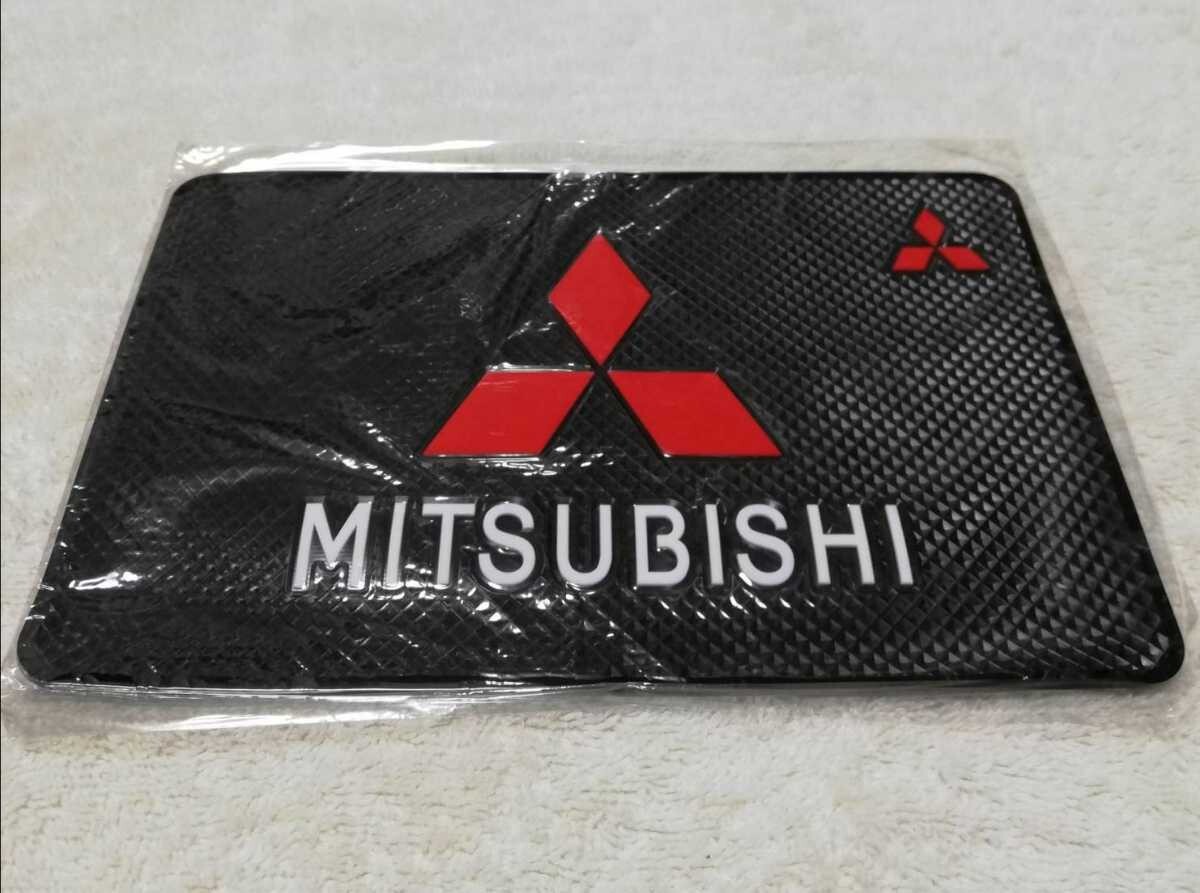 ★MITSUBISHI ノンスリップマット コースターセット★検）RALLIART MIVEC ランサーエボリューション FTO デリカ アウトランダー エクリプス