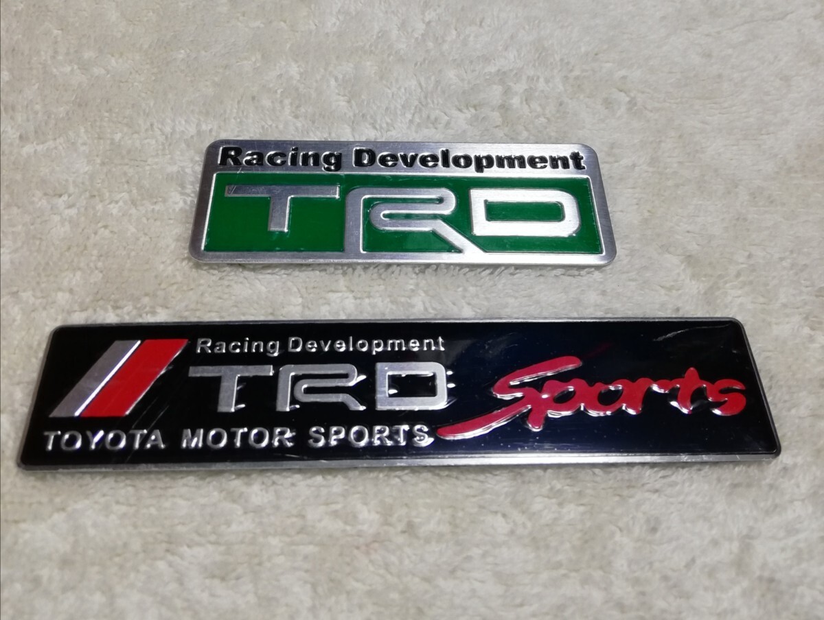 ★ TRD SPORT 3D エンブレム セット★検） GR Supra AE86 ヤリス ヴェルファイア 20系 30系 マークX CHASER ツアラー C-HR カムリ JDM USDM
