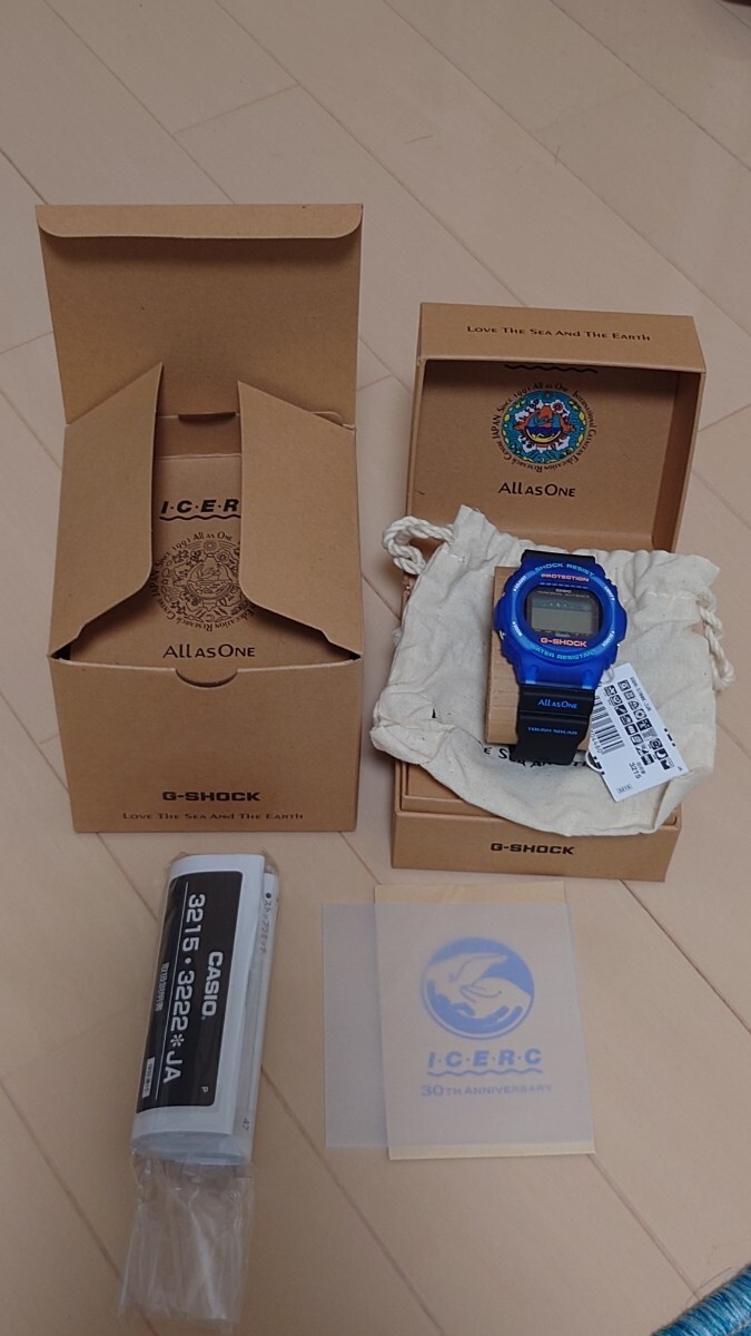 新品未使用 CASIO G-SHOCK GWX-5700K-2JR イルクジ 30周年記念モデル ブルー カシオ gショック アイサーチ・ジャパン イルカ・クジラ 時計