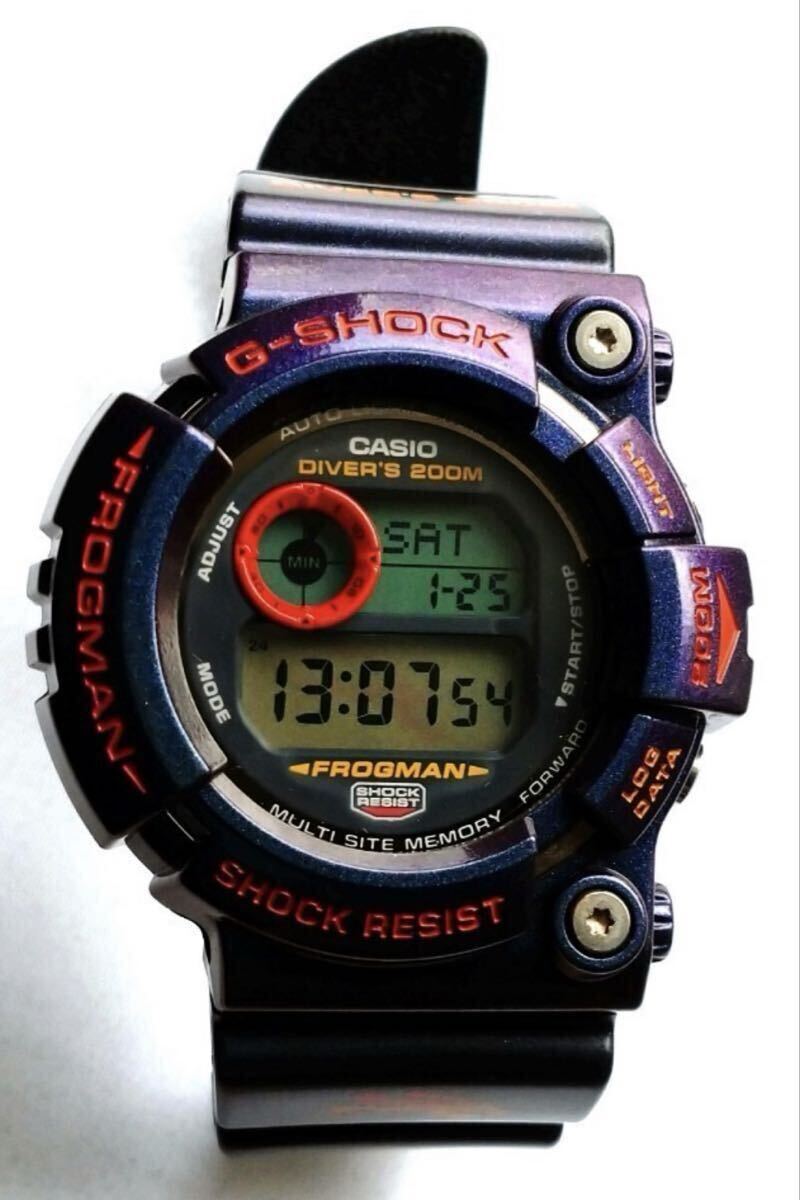 美品 カシオ ジーショック CASIO G-SHOCK フロッグマン FROGMAN 毒蛙 腕時計 GW-201-6JF マジョーラカラー
