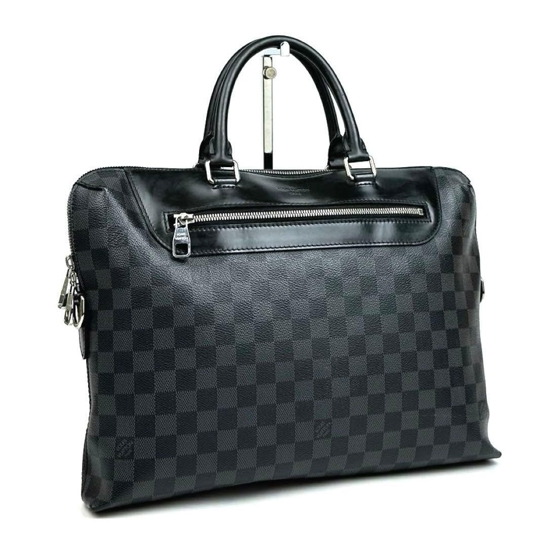 【極美品】LOUIS VUITTON ルイヴィトン ダミエグラフィット ポルトドキュマンジュール PDJ N48260 ビジネスバッグ ブリーフケース 書類鞄