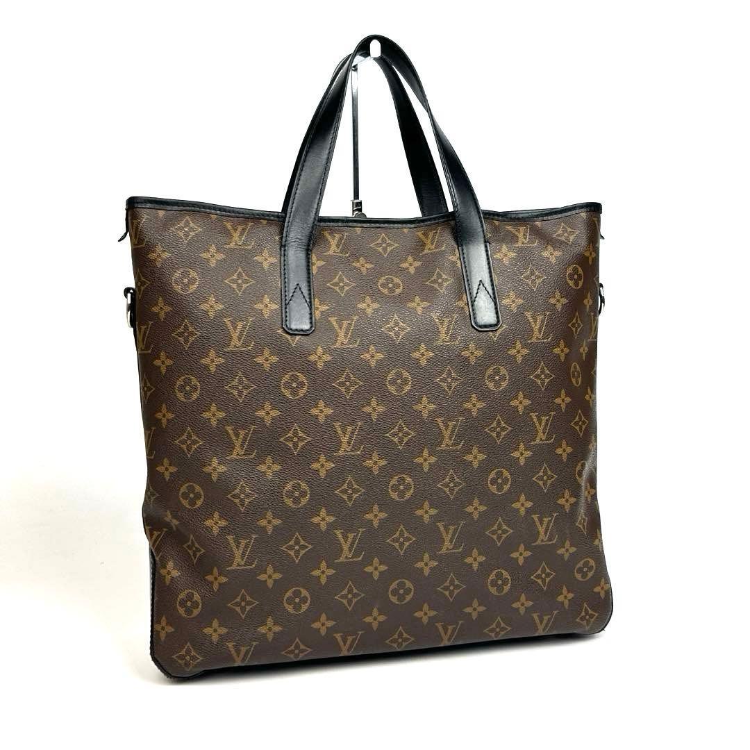【極美品】LOUIS VUITTON ルイヴィトン モノグラムマカサー ディヴィス M56708 トートバッグ ビジネスバッグ 書類鞄 男女兼用 レザー 人気