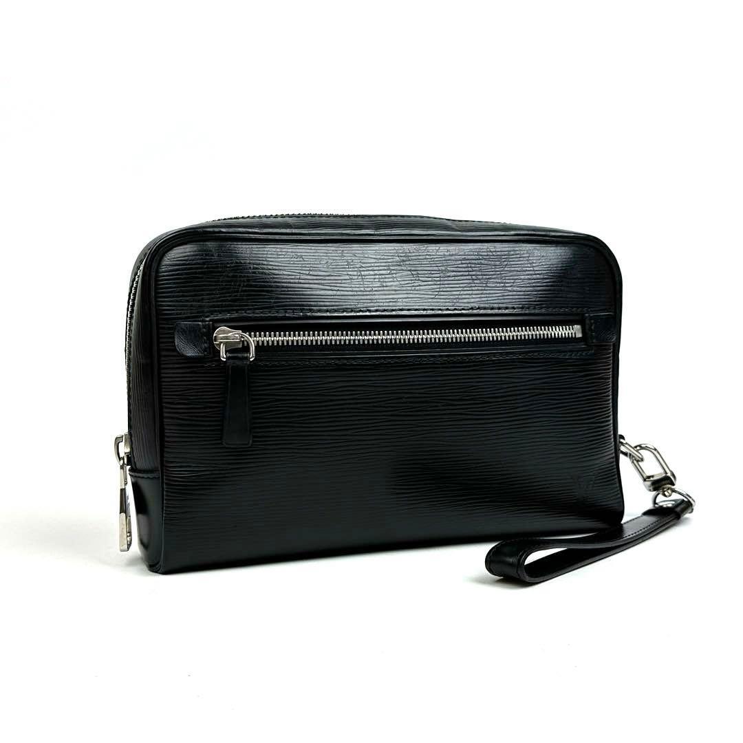【美品】LOUIS VUITTON ルイヴィトン エピ ネオ オッシュ M54172 セカンドバッグ クラッチバッグ フォーマル LV シルバー金具 レザー 黒