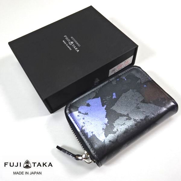 ◎新品 FUJITAKA フジタカ 定価27500円 日本製 本革レザー 財布 小銭 カード入れ コインケース メンズ 男性 紳士用 イケテイ IKETEI