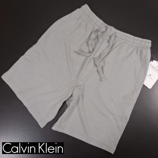 ◎新品 カルバンクライン CALVIN KLEIN ロゴ ショートパンツ ハーフパンツ S-M 灰 メンズ 男性 紳士 正規品