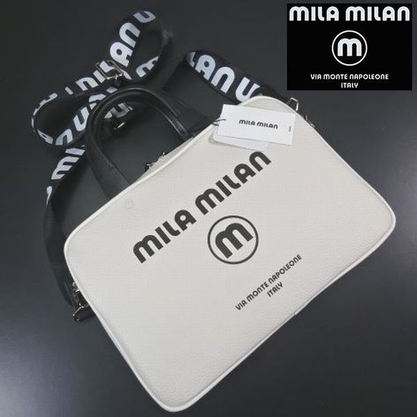 ◎新品 ミラ・ミラン mila milan 定価16500円 2WAY ショルダーバッグ ミニビジネスバッグ コルソ IKETEI イケテイ ミラショーン mila schon