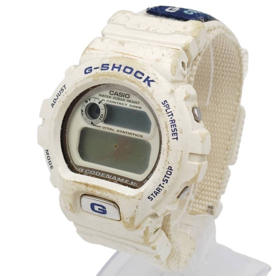S-08049 CASIO カシオ G-SHOCK CODENAME DW-6697 腕時計 メンズ腕時計 ヴィンテージ ホワイト デジタル ジャンク 不動品 現状品 015