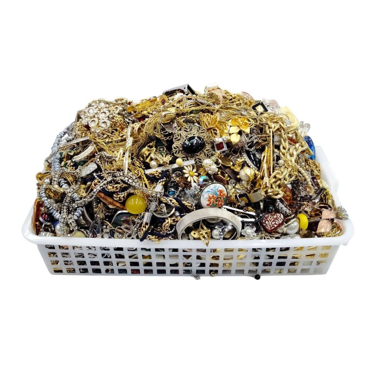 MS-00052【総重量11.0kg超!!】 豪華 アクセサリー 大量 まとめ ジュエリー 遺品整理品 未選別 11kg ネックレス ブローチ 等 現状品 015