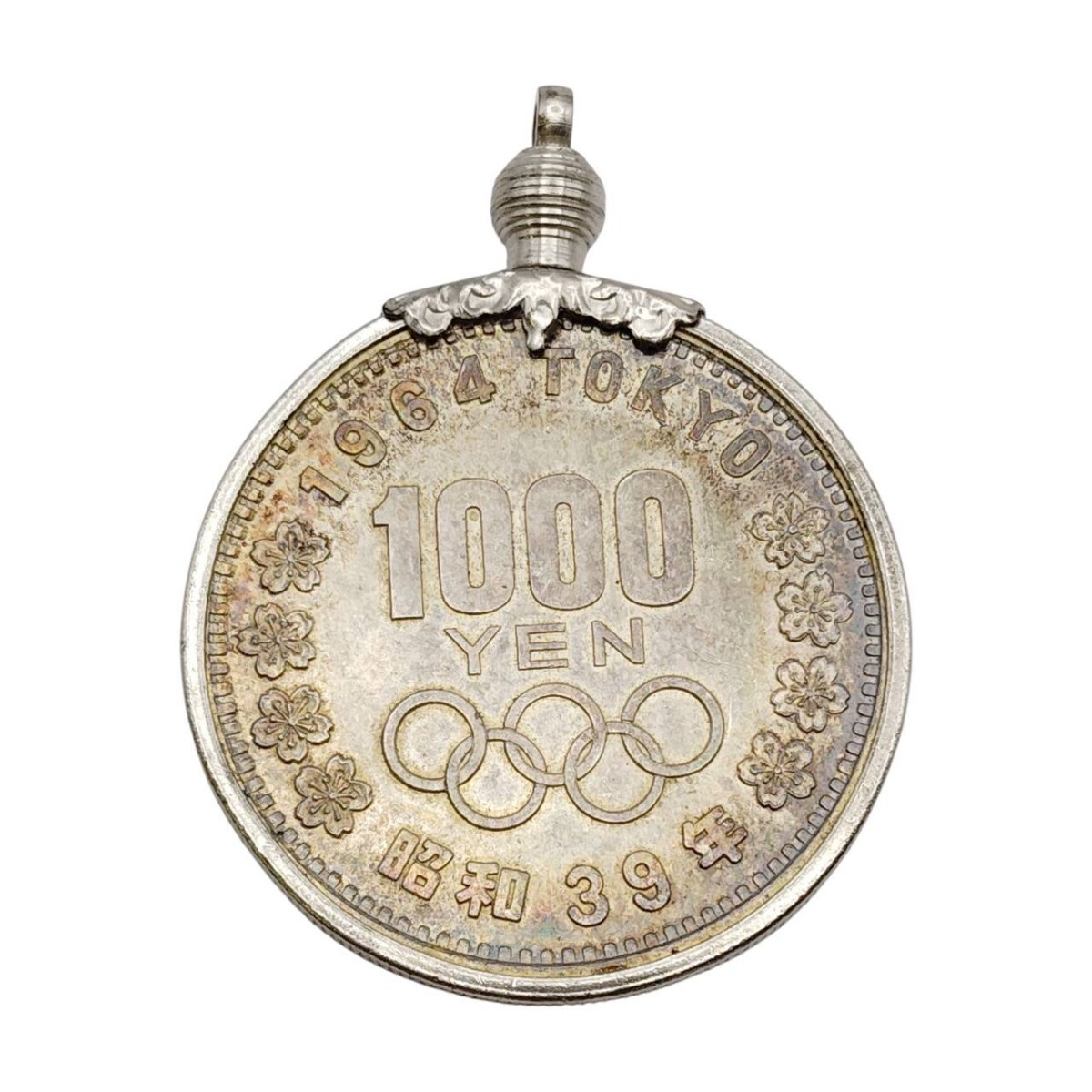 S-07879 1964年 東京オリンピック 1000円銀貨 昭和39年 コイン枠付き 記念硬貨 23.4g 1964年 古銭 硬貨 コレクション 現状品 07