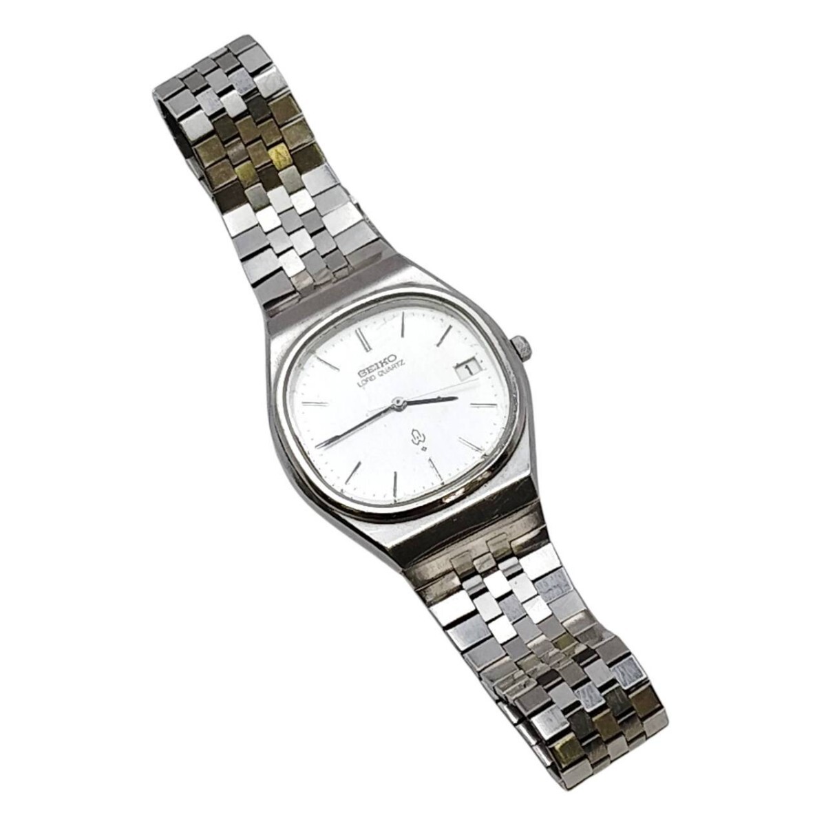 S-07992 SEIKO セイコー ロードクォーツ 8242-5000 LORD QUARTZ デイト 白文字盤 クォーツ メンズ 腕時計 動作未確認 現状品 015
