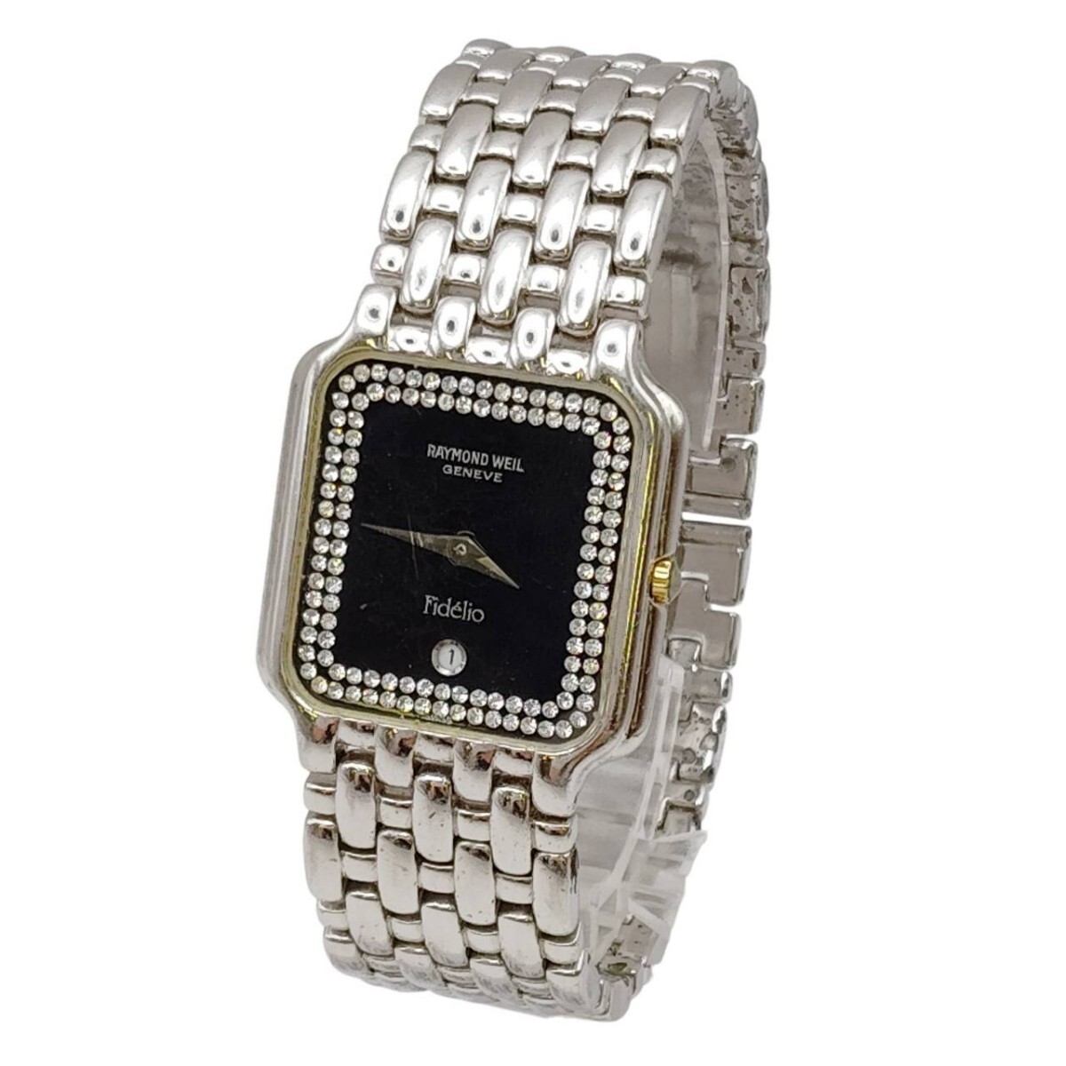 S-07908 RAYMOND WEIL GENEVE レイモンドウィル フィデリオ クォーツ 腕時計 デイト QZ SS 動作未確認 現状品 05