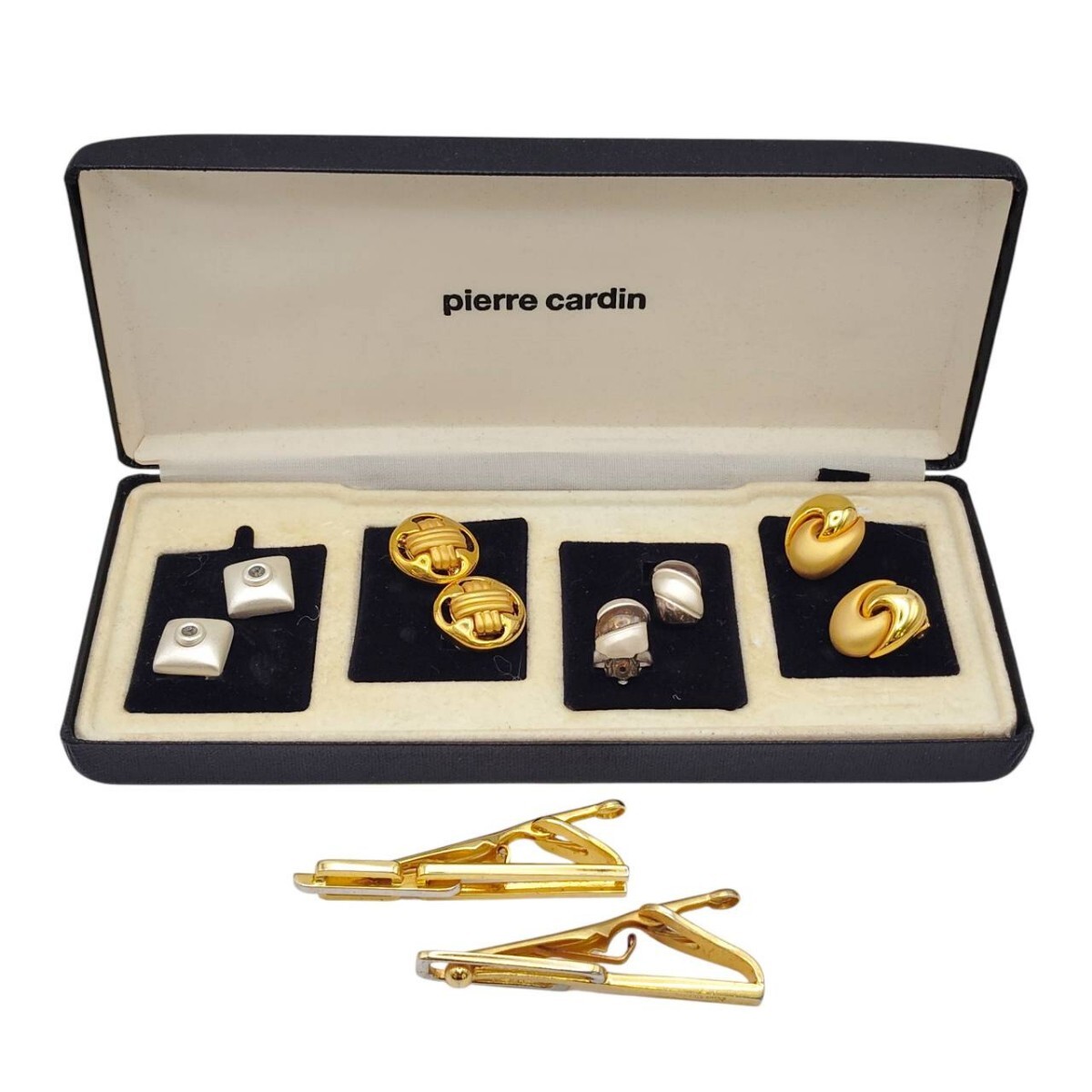 S-07925 イヤリング ネクタイピン 5点セット ピエールカルダン Pierre Cardin アクセサリー レディース ヴィンテージ 現状品 015