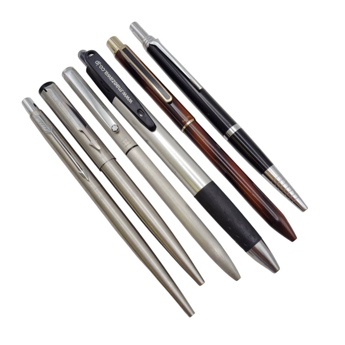S-07871 ブランド筆記具 計6点 モンブラン 2色 パーカー セーラー PILOT ボールペン シャーペン 文房具 一部筆記確認有 現状品 03