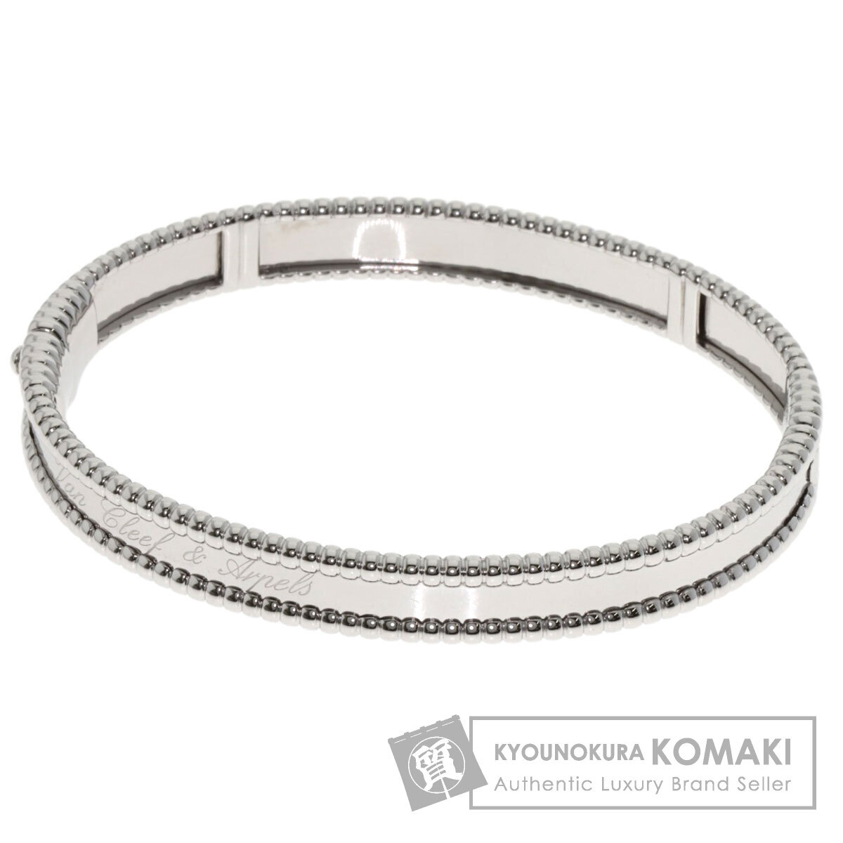 Van Cleef & Arpels ヴァンクリーフ＆アーペル ペルレ シニアチュール ミディアム ブレスレット K18ホワイトゴールド レディース 中古