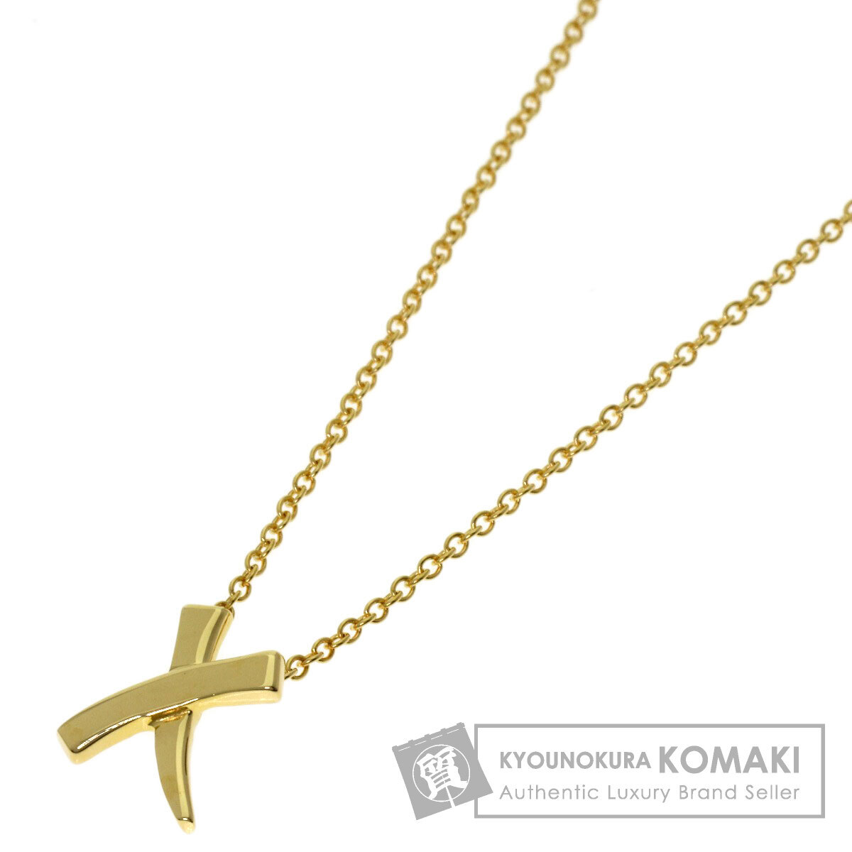 TIFFANY&Co. ティファニー グラフィティ X ネックレス K18イエローゴールド レディース 中古