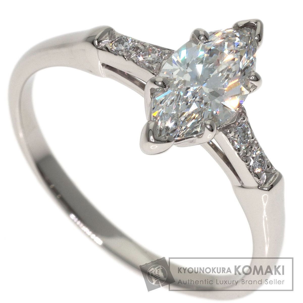 HARRY WINSTON ハリーウィンストン トリスト ダイヤモンド リング・指輪 プラチナPT950 レディース 中古