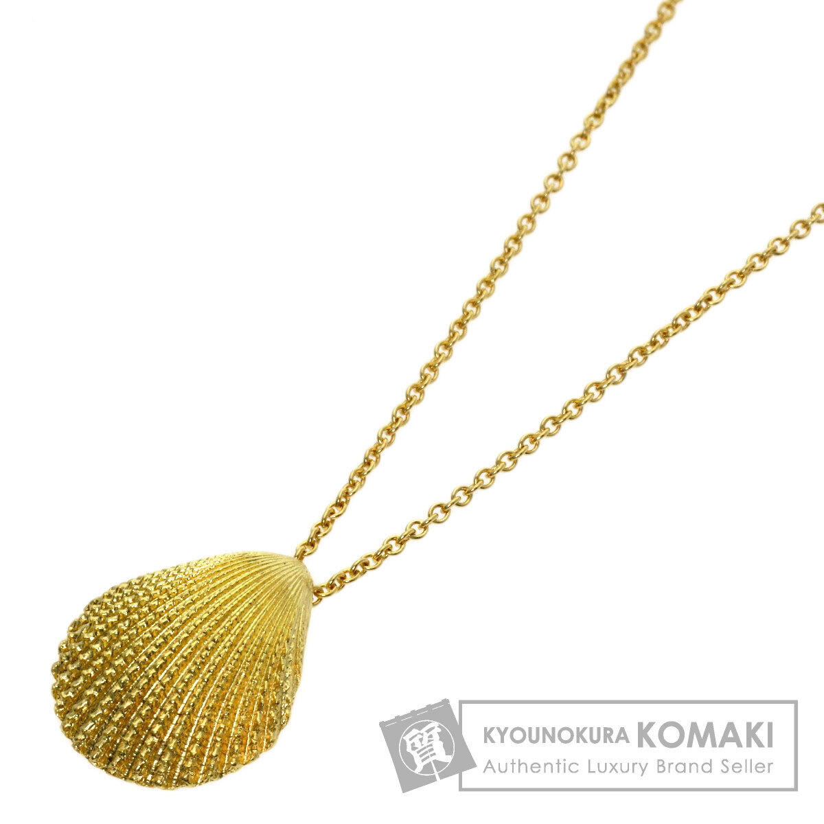 TIFFANY&Co. ティファニー シェル ネックレス K18イエローゴールド レディース 中古