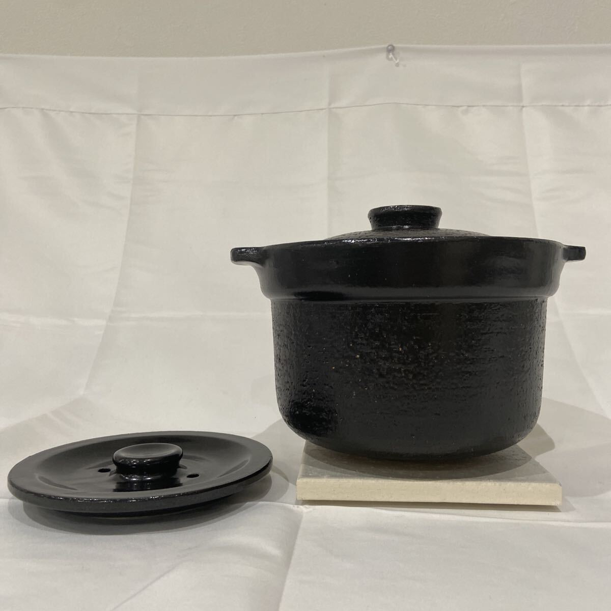 リンナイ専用炊飯土鍋 かまどさん自動炊き RＴR-201GＡ　遠赤外線 鍋底に特殊なカーボン 対応するガスコンロで自動火加減 消火 1〜2.5合