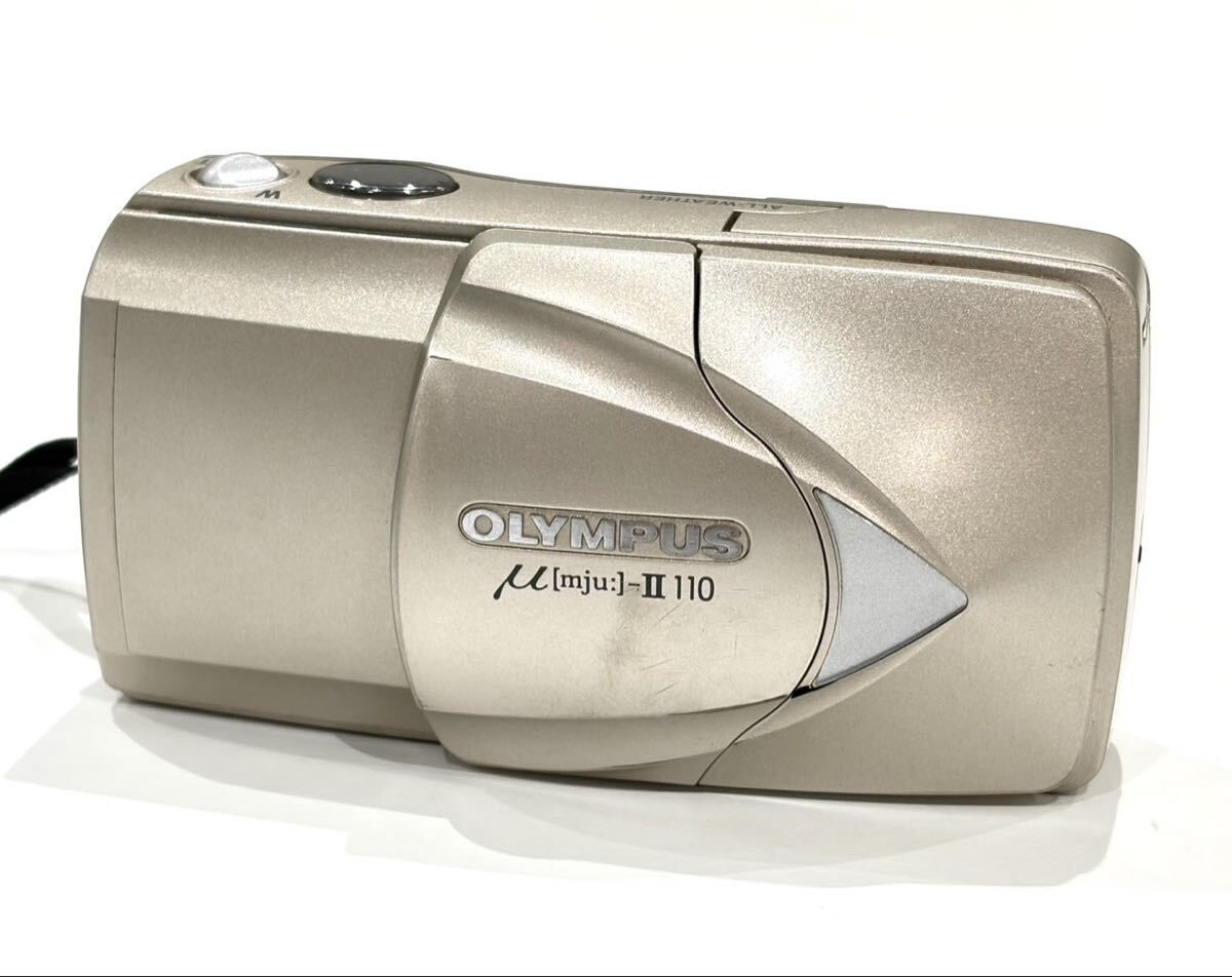 OLYMPUS オリンパス μ mju-Ⅱ110 ミュー シルバー系 コンパクトフィルムカメラ 動作未確認