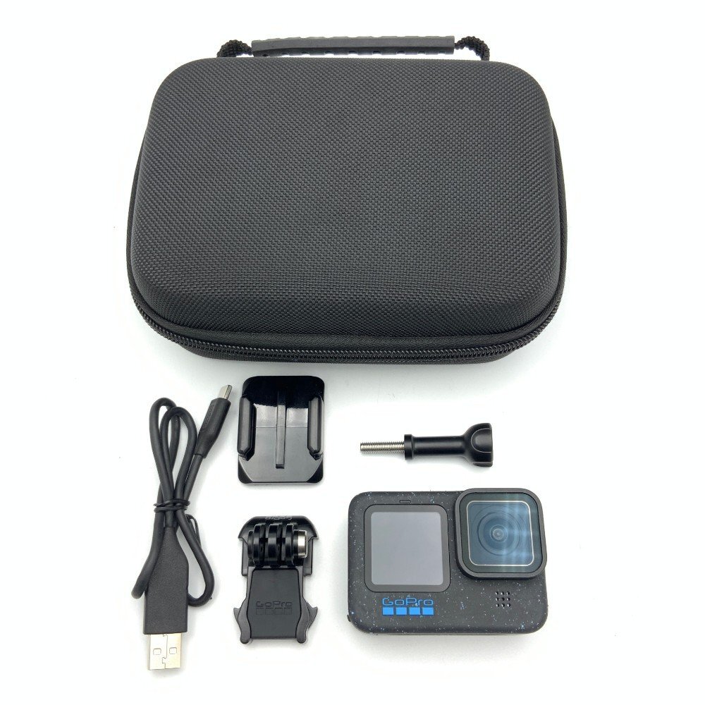 【美品 現状販売】GoPro(ゴープロ) HERO12 Black CHDHX-121-FW ビデオカメラ 箱無し ソフトケース付属