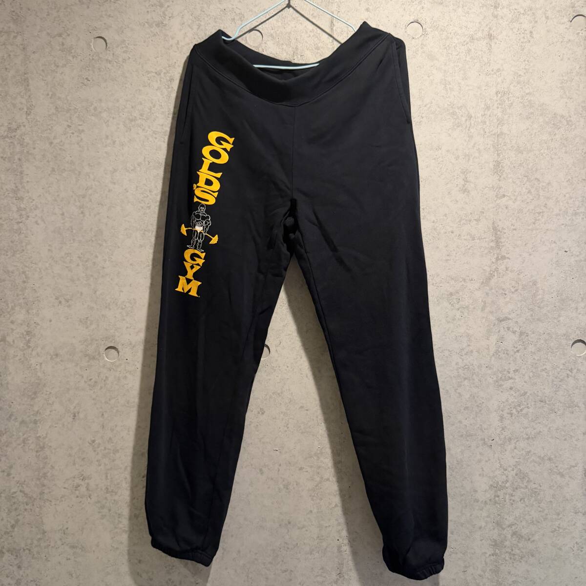1円～【未使用級】入手困難品 売り切れ ゴールドジム GOLD'S GYM スウェットパンツ 80's ブラック メンズ M