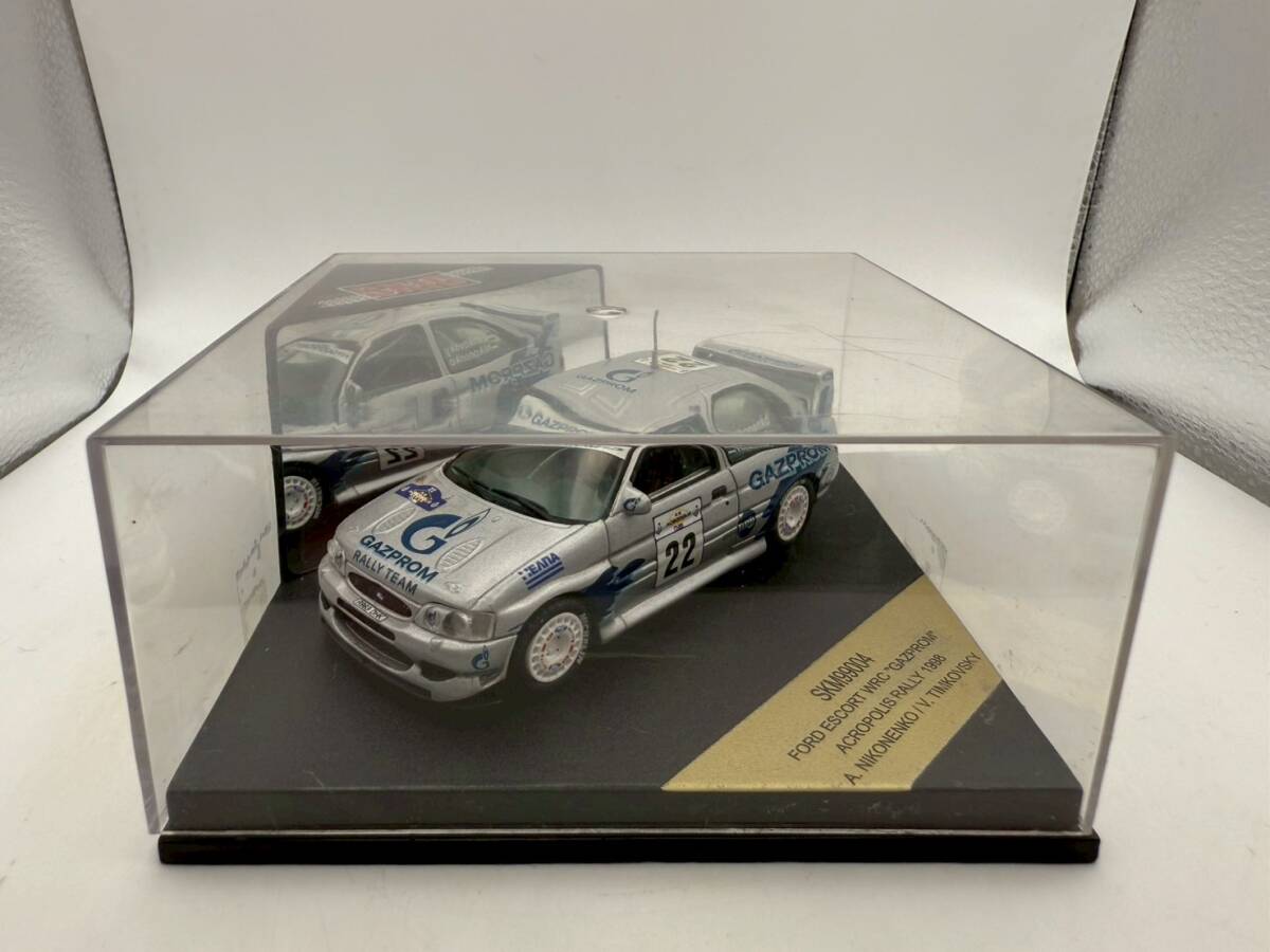 ★1円出品★SKID SKM99004 FORD ESCORT WRC ”GAZPROM" ACROPOLIS RALLY 1998 スキッド フォード・エスコート 1/43スケールミニカー