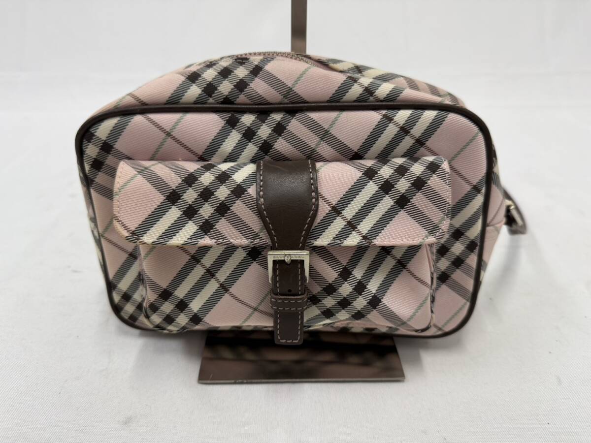 ★1円出品★BURBERRYS BLUE LABEL バーバリー ブルーレーベル ノバチェック柄ショルダーバッグ