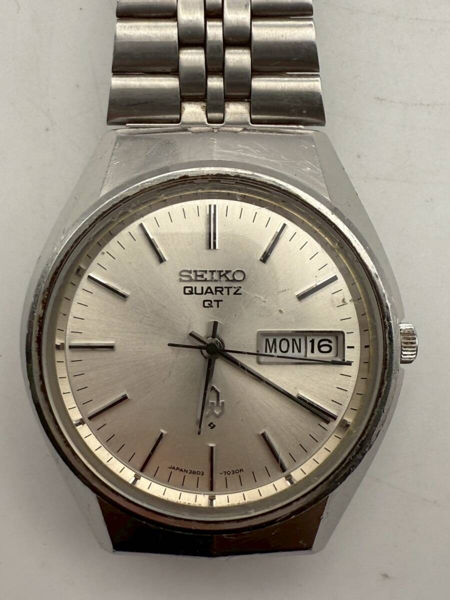 ★1円出品★SEIKO QUARTZ QT セイコー クォーツ ブランド腕時計 3803-7020