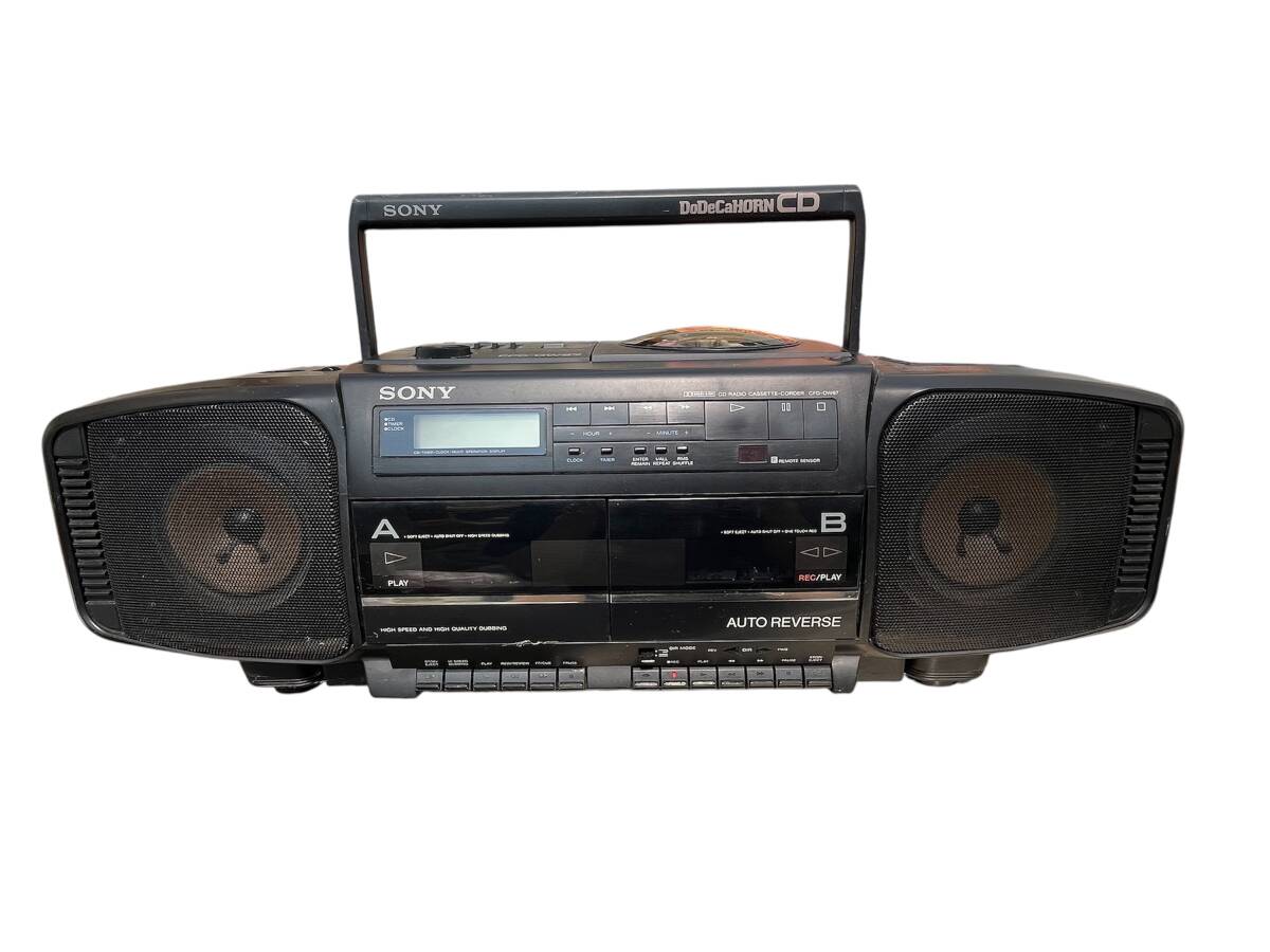 青森発★ SONY CD RADIO CASSETTE-CORDER CFD-DW87 ラジカセ オーディオ 
