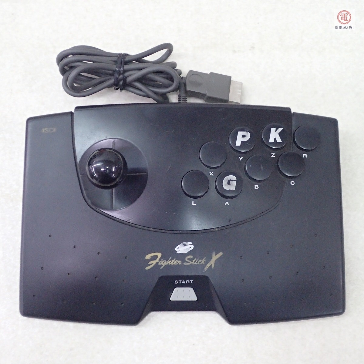 ○動作品 SS セガサターン Fighter Stick X ASC-0602C ファイタースティック アスキー ASCII【20