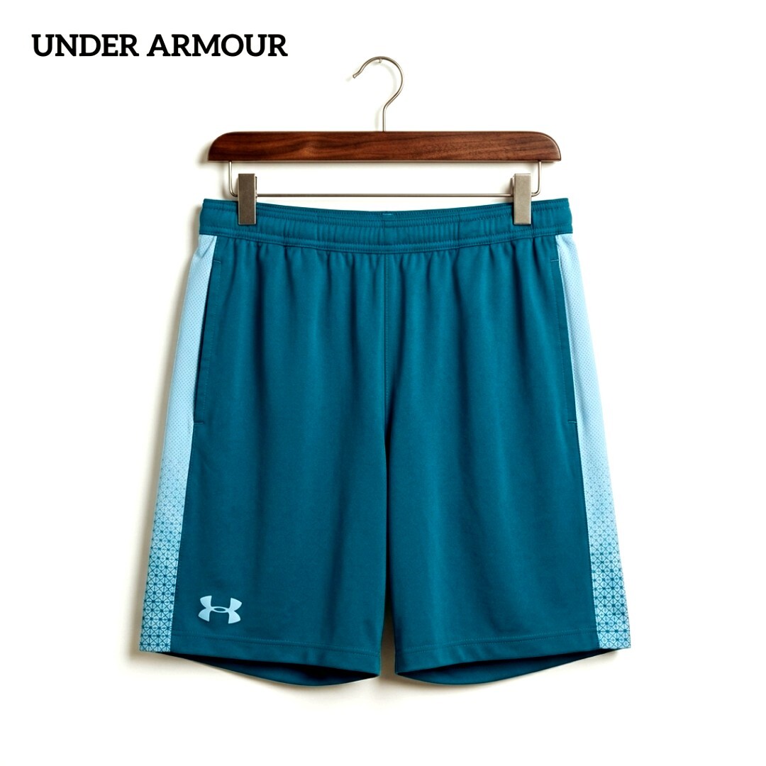 UNDER ARMOUR アンダーアーマー HeatGear ヒートギア フィッティド ハーフパンツ ショートパンツ スポーツウェア サイドライン メッシュ XL