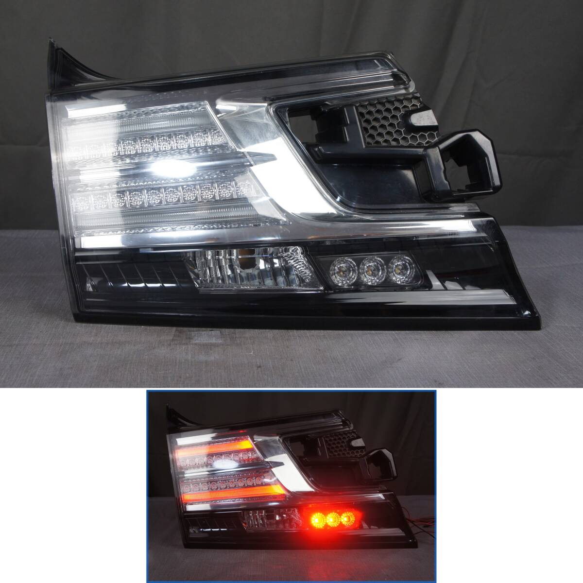 LED点灯OK 助手席側 テールランプ AGH30W AGH35W GGH30W GGH35W 前期 ヴェルファイア アルファード クリア 左 テールレンズ 純正 @2610d