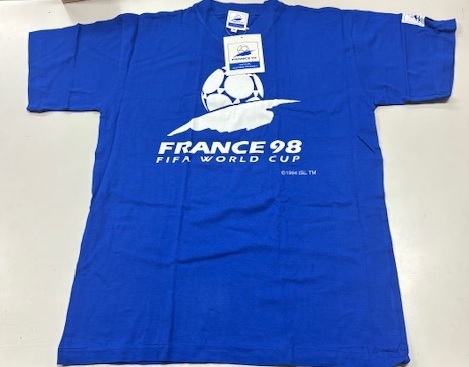 【新品超レア】タグ付き 98年 フランスワールドカップ 公式記念Tシャツ Mサイズ